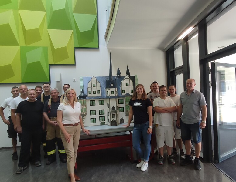 Rathaus-Modell an Marco-Polo-Grundschule