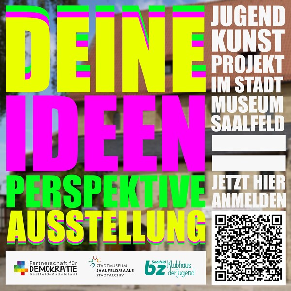 Flyer Ausstellung "Deine Ideen Deine Perspektive"